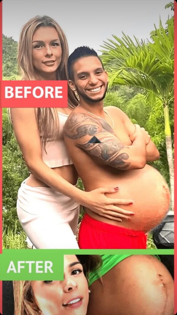 Colombian Model Shares Heartwarming Photos of Pregnant Husband